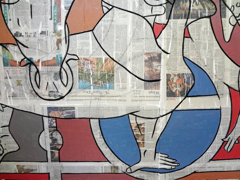 Original Figurative Abstract Painting by Matthew Dibble