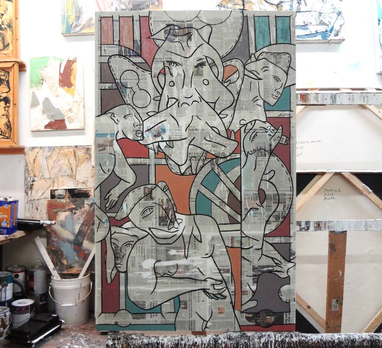 Original Modernism Abstract Painting by Matthew Dibble