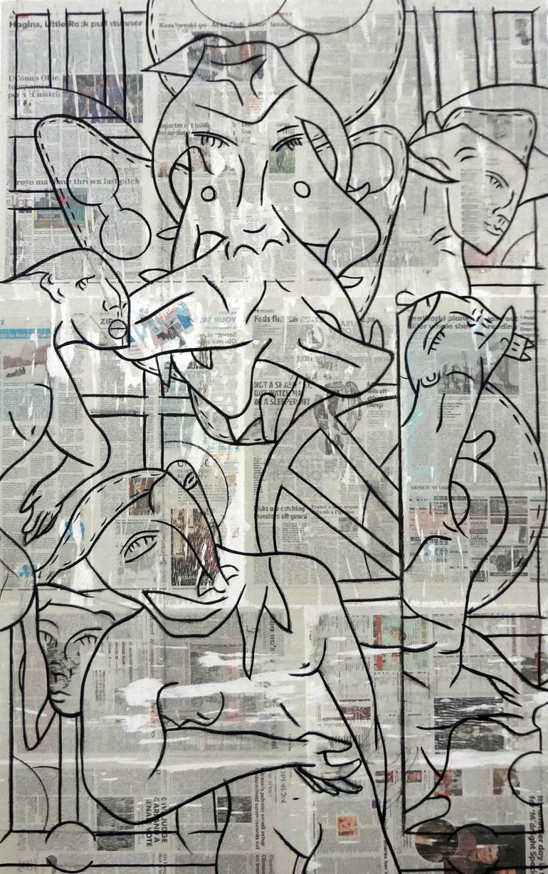 Original Modernism Abstract Painting by Matthew Dibble