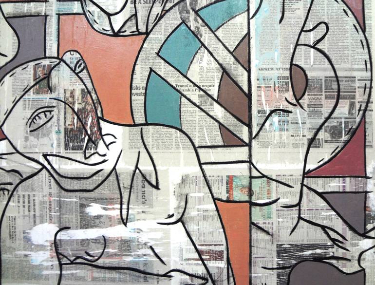 Original Modernism Abstract Painting by Matthew Dibble