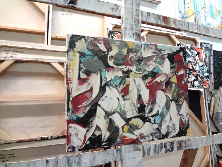 Original Abstract Expressionism Abstract Painting by Matthew Dibble