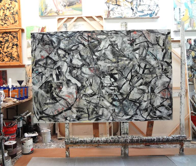 Original Abstract Expressionism Abstract Painting by Matthew Dibble