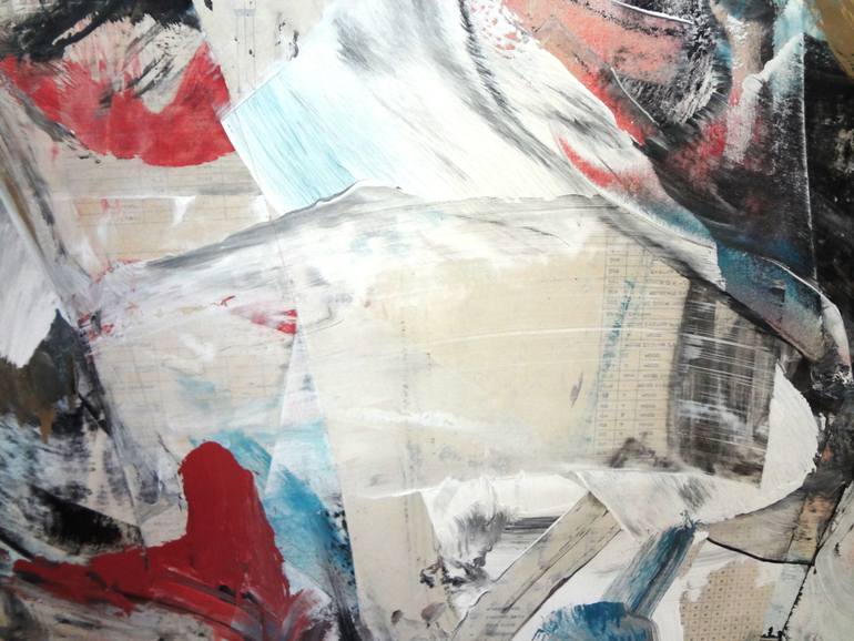 Original Abstract Expressionism Abstract Collage by Matthew Dibble