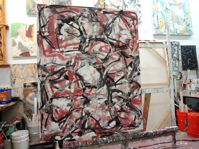 Original Abstract Expressionism Abstract Painting by Matthew Dibble