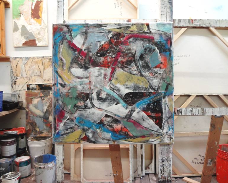 Original Abstract Expressionism Abstract Painting by Matthew Dibble