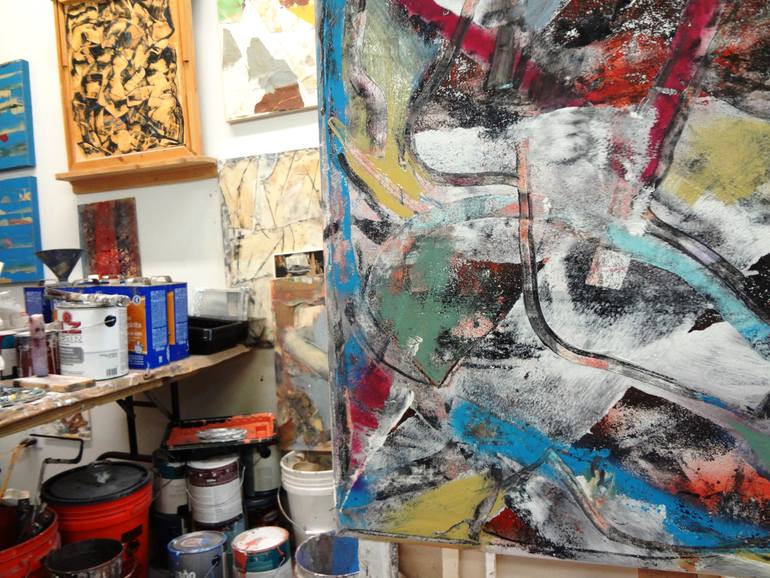 Original Abstract Expressionism Abstract Painting by Matthew Dibble