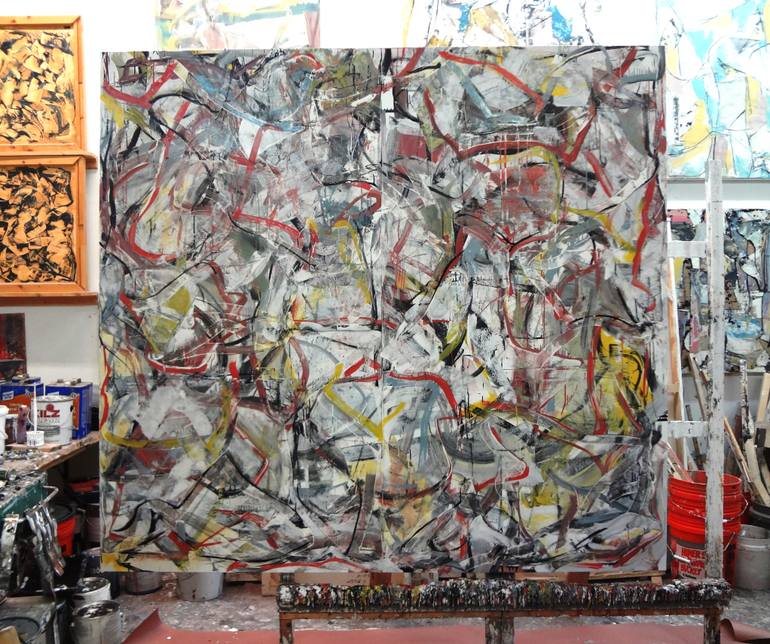 Original Abstract Expressionism Abstract Painting by Matthew Dibble