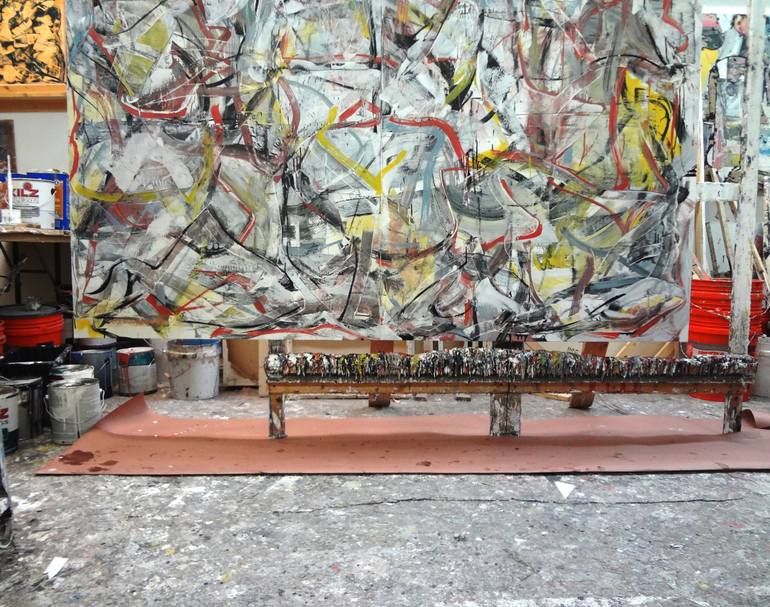 Original Abstract Expressionism Abstract Painting by Matthew Dibble