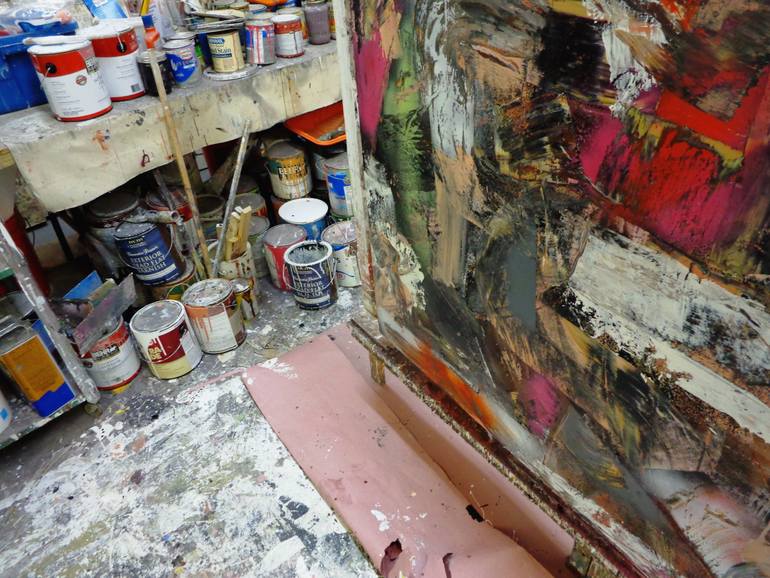 Original Abstract Expressionism Abstract Painting by Matthew Dibble