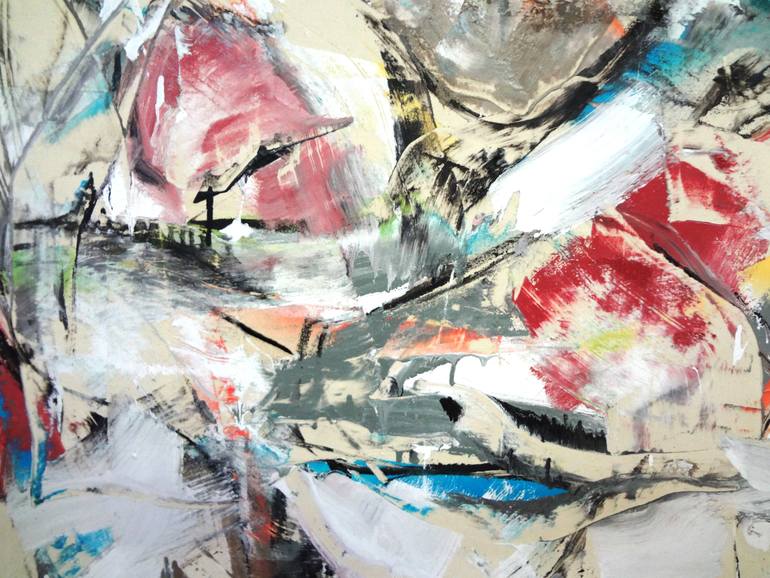 Original Abstract Expressionism Abstract Painting by Matthew Dibble