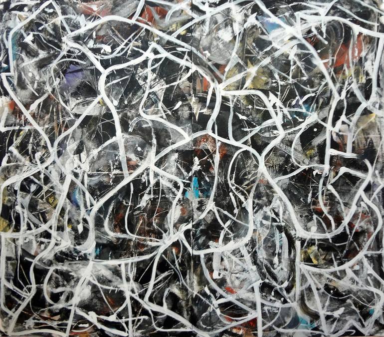 Original Abstract Expressionism Abstract Paintings by Matthew Dibble