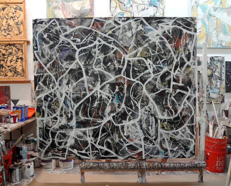 Original Abstract Expressionism Abstract Painting by Matthew Dibble