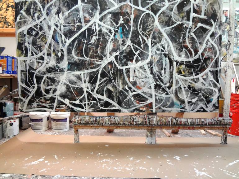 Original Abstract Expressionism Abstract Painting by Matthew Dibble