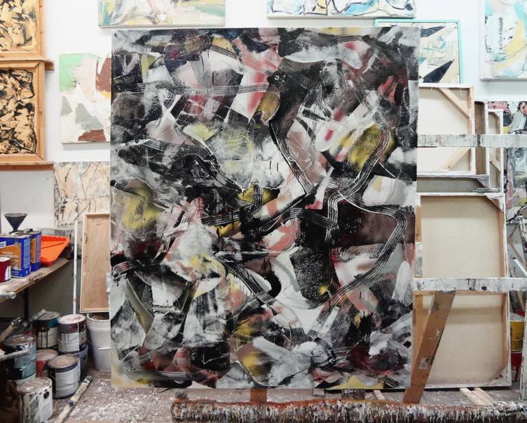 Original Abstract Expressionism Abstract Painting by Matthew Dibble