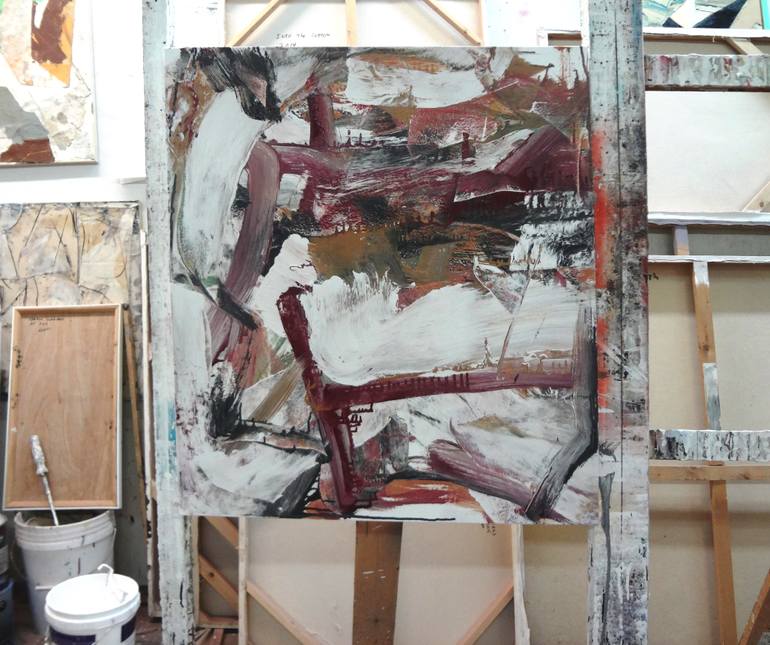 Original Abstract Expressionism Abstract Painting by Matthew Dibble
