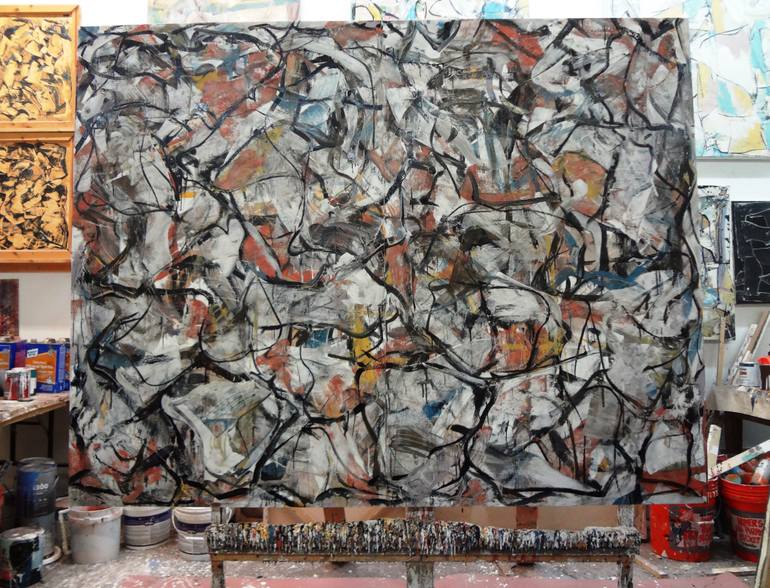 Original Abstract Expressionism Abstract Painting by Matthew Dibble
