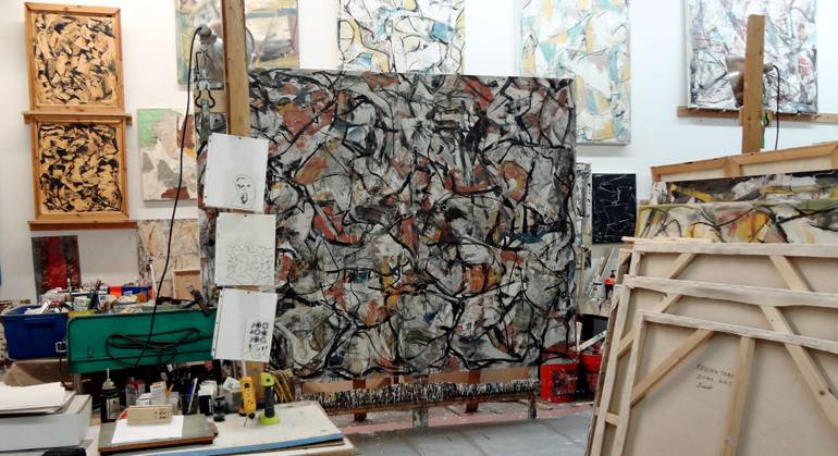Original Abstract Expressionism Abstract Painting by Matthew Dibble