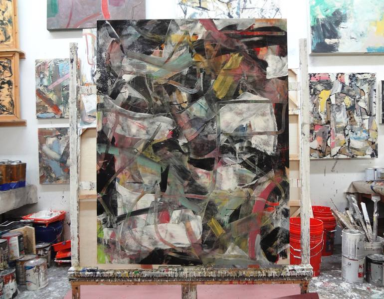 Original Abstract Expressionism Abstract Painting by Matthew Dibble