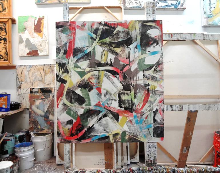 Original Abstract Expressionism Abstract Painting by Matthew Dibble