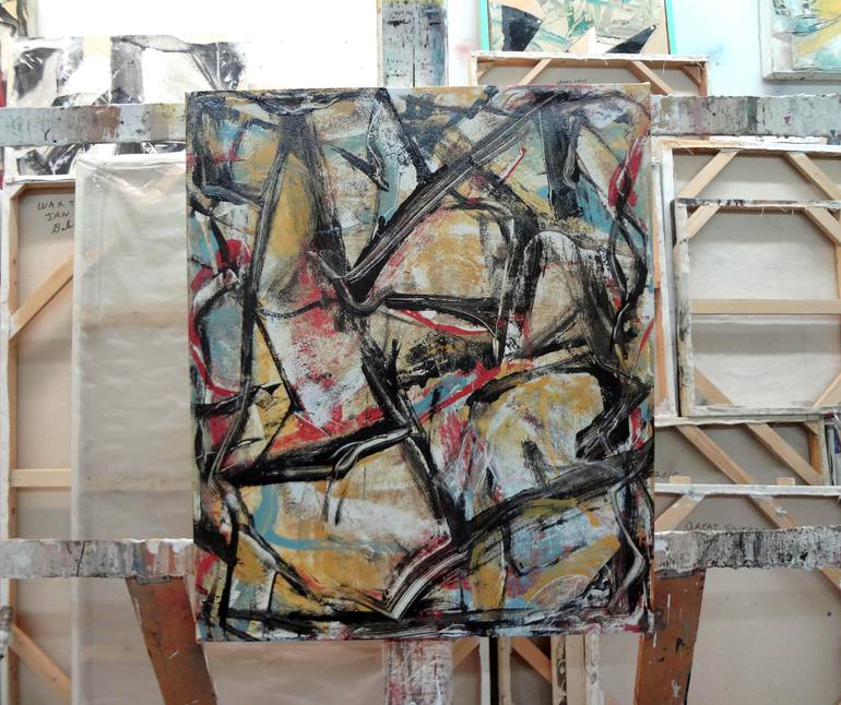 Original Abstract Expressionism Abstract Painting by Matthew Dibble