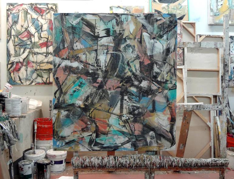 Original Abstract Expressionism Abstract Painting by Matthew Dibble