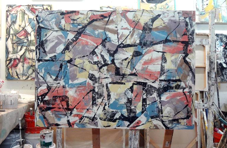 Original Abstract Expressionism Abstract Painting by Matthew Dibble