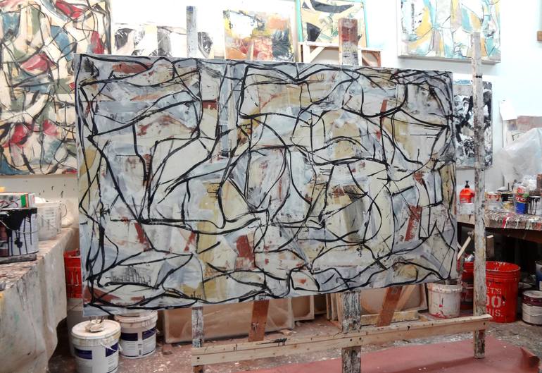 Original Abstract Expressionism Abstract Painting by Matthew Dibble