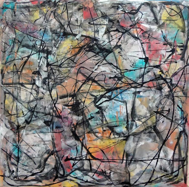 Original Abstract Expressionism Abstract Paintings by Matthew Dibble