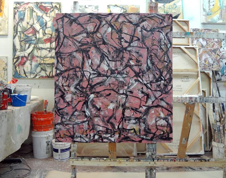 Original Abstract Expressionism Abstract Painting by Matthew Dibble