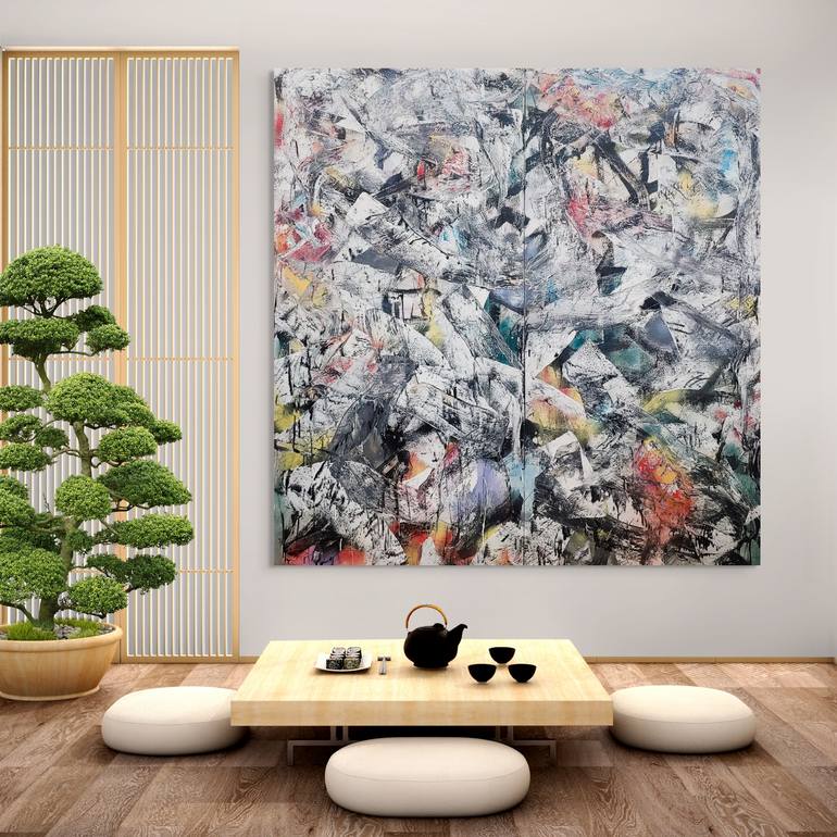 Original Abstract Expressionism Abstract Painting by Matthew Dibble