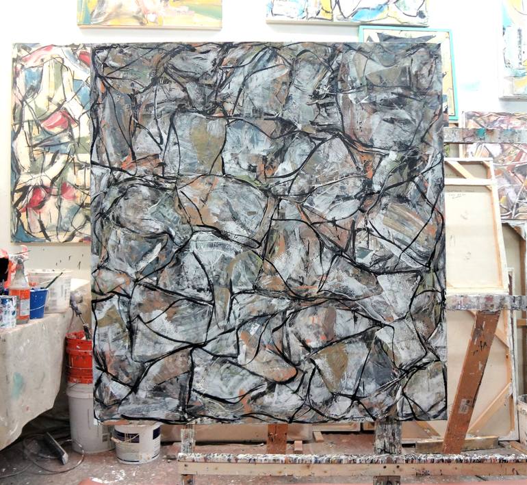 Original Abstract Expressionism Abstract Painting by Matthew Dibble