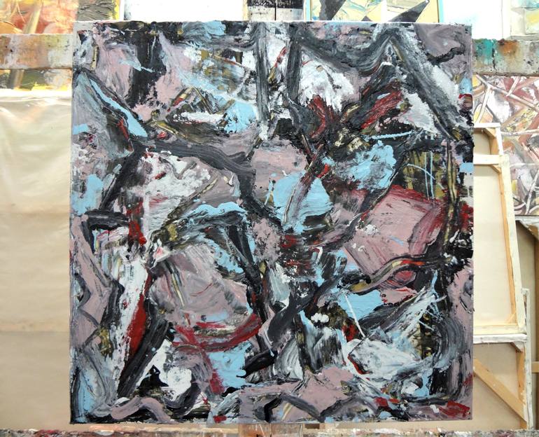 Original Abstract Expressionism Abstract Painting by Matthew Dibble