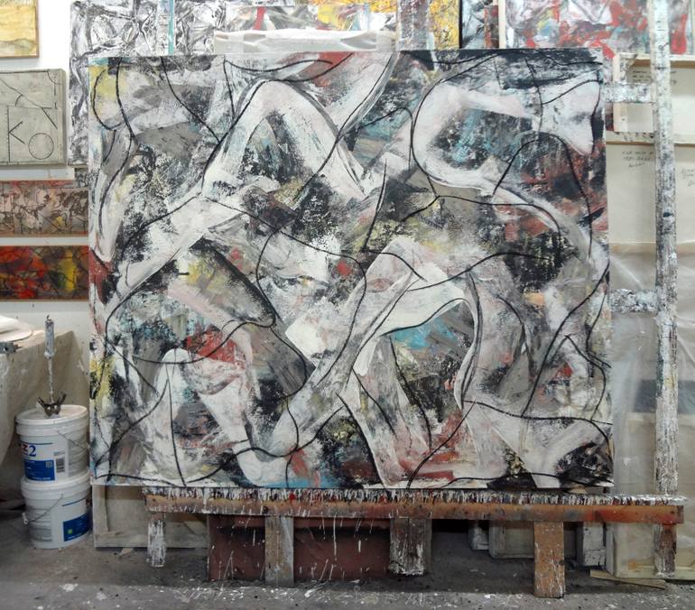 Original Abstract Expressionism Abstract Painting by Matthew Dibble