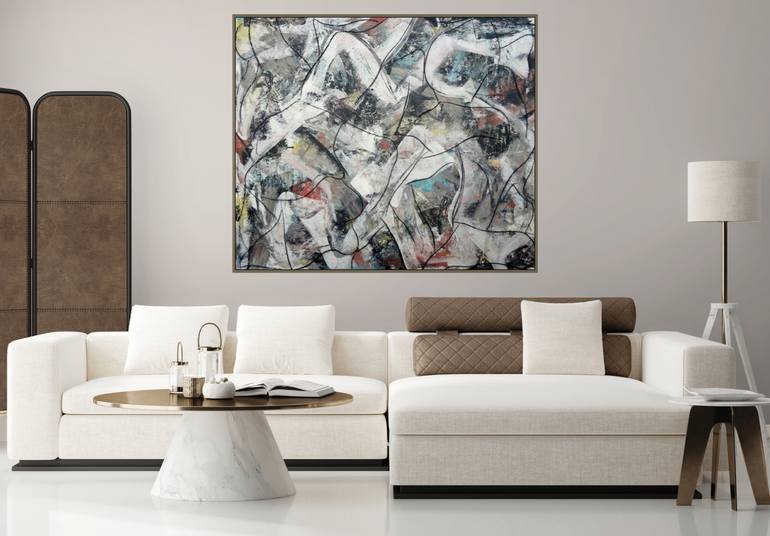 Original Abstract Expressionism Abstract Painting by Matthew Dibble