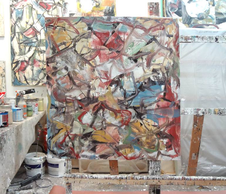 Original Abstract Expressionism Abstract Painting by Matthew Dibble