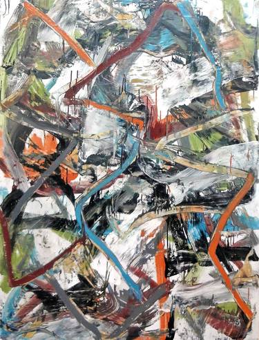 Original Fine Art Abstract Paintings by Matthew Dibble