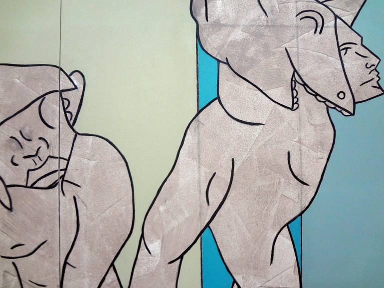 Original Figurative Abstract Painting by Matthew Dibble