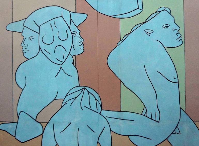 Original Abstract Body Painting by Matthew Dibble
