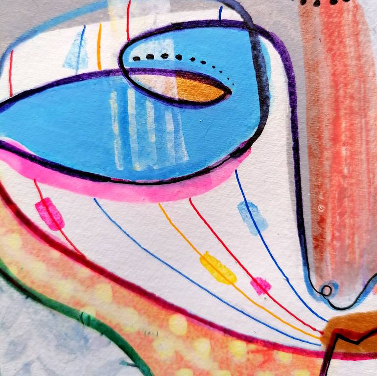 Original Cubism Religion Painting by Emanuele Bevilacqua