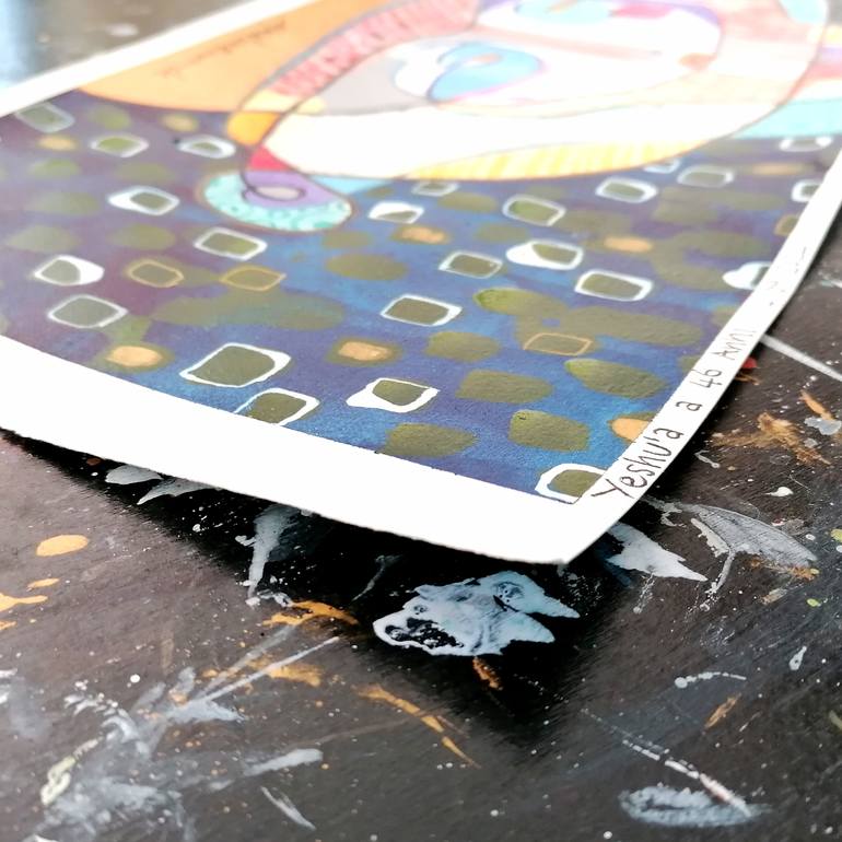 Original Cubism Religion Painting by Emanuele Bevilacqua