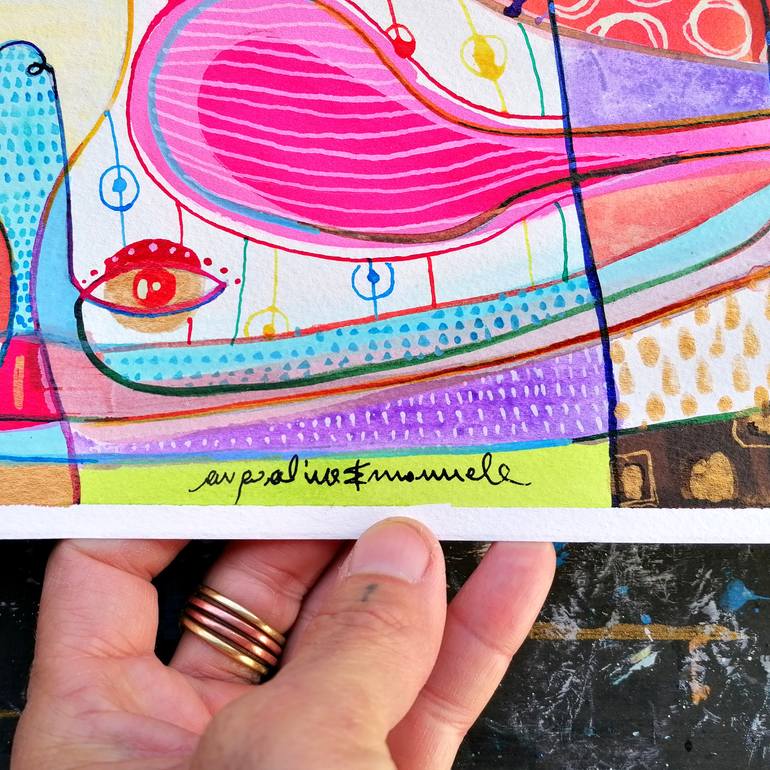 Original Cubism People Painting by Emanuele Bevilacqua