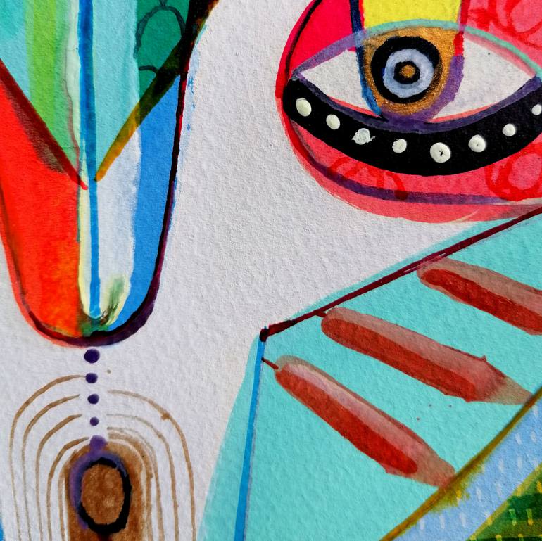 Original Surrealism Cartoon Painting by Emanuele Bevilacqua