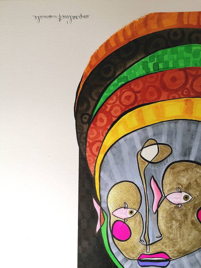Original Expressionism People Painting by Emanuele Bevilacqua