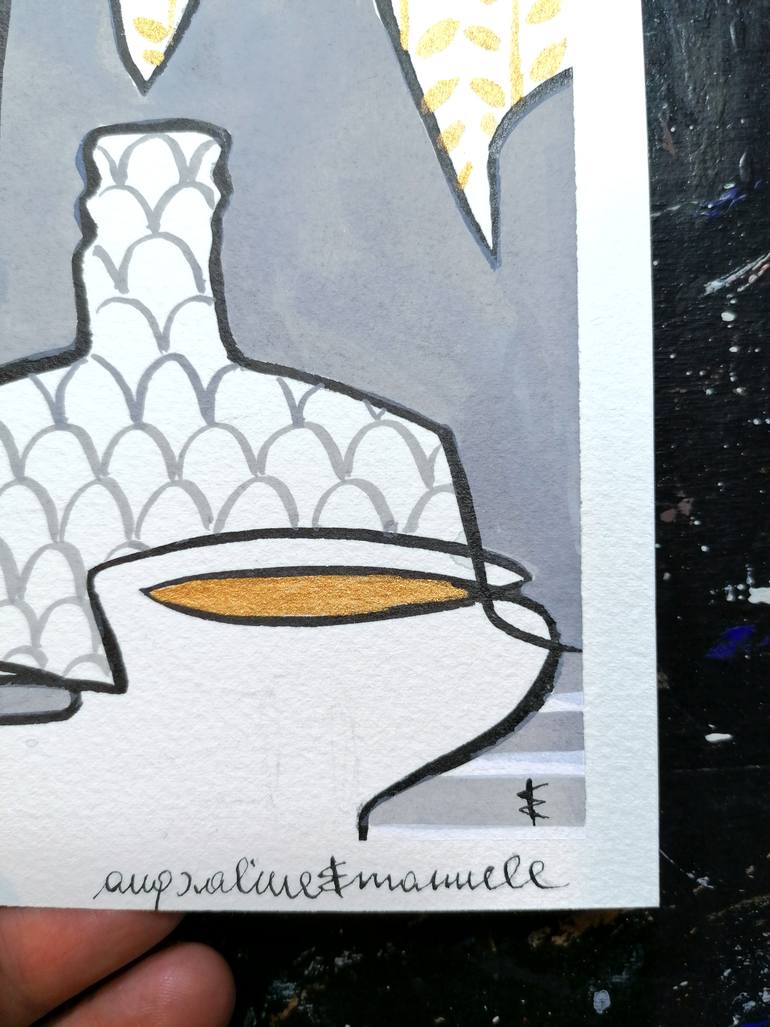 Original Cubism Food & Drink Painting by Emanuele Bevilacqua