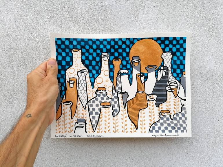 Original Cities Painting by Emanuele Bevilacqua