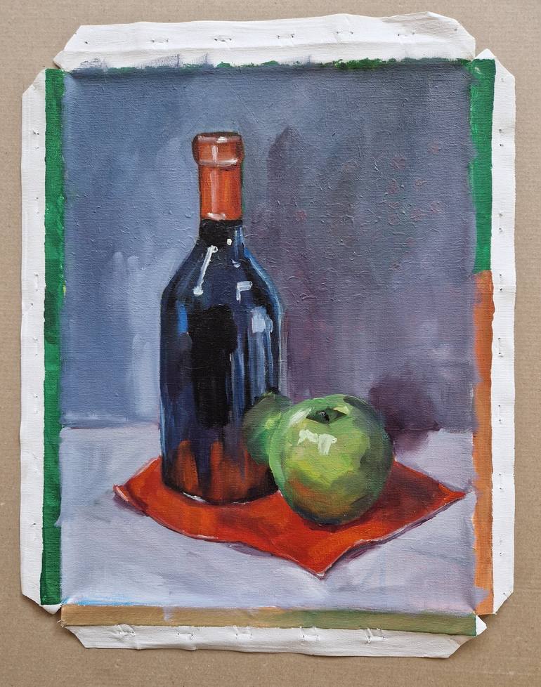 Original Expressionism Still Life Painting by Tatiana Karchevskaya