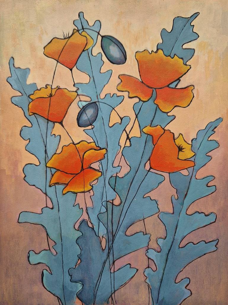 Original Floral Painting by Tatiana Karchevskaya