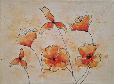 Original Abstract Floral Paintings by Tatiana Karchevskaya
