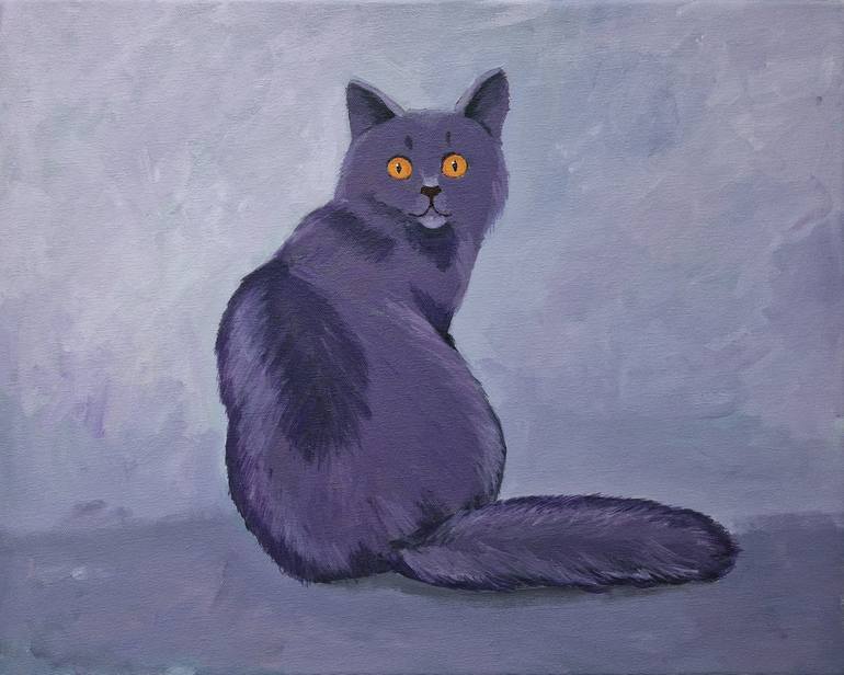Original Expressionism Animal Painting by Tatiana Karchevskaya