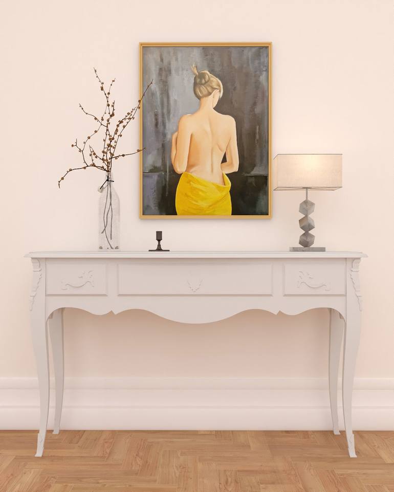 Original Expressionism Nude Painting by Tatiana Karchevskaya